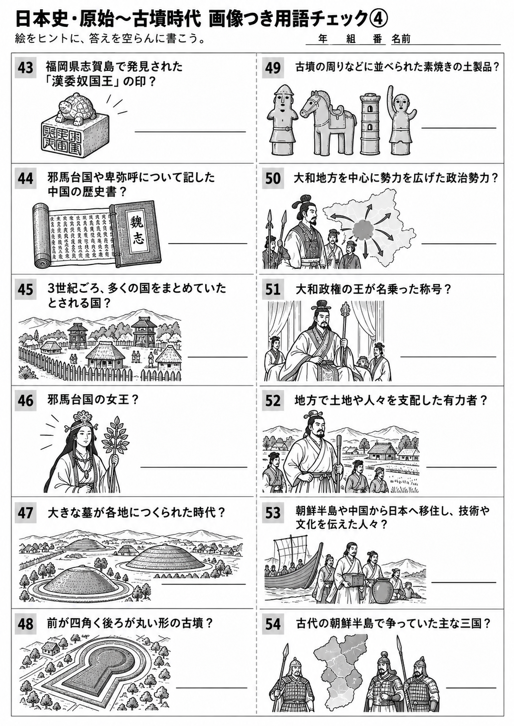 歴史 用語チェック 4